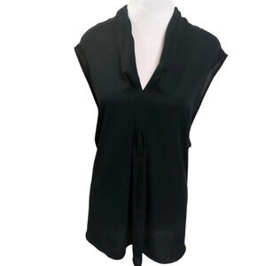 Soft Surroundings sleeveless blouse deep vneck career business multi media 3X